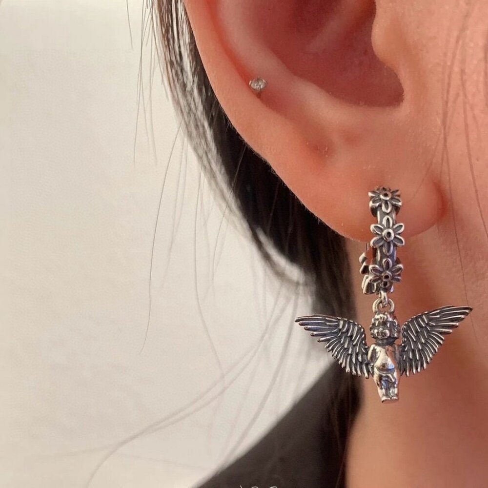 Chrome Hearts Angel Earrings